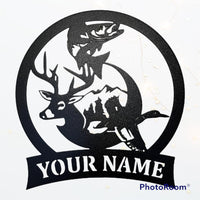 Hunter Metal Sign